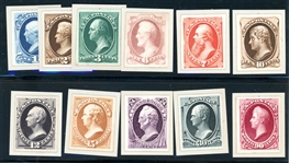 USA Scott 156P4-166P4 Plate Proofs - Complete Set of 11 (SCV $1220)