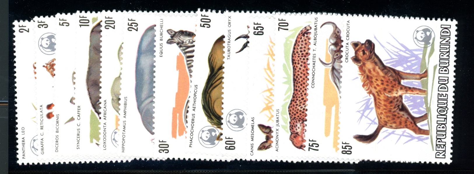 Burundi Scott 589a-601a MNH Complete Set - 1983 WWF (SCV $1000)