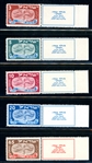 Israel Scott 10-14, 28-30 MNH Sets with Tabs (SCV $800)