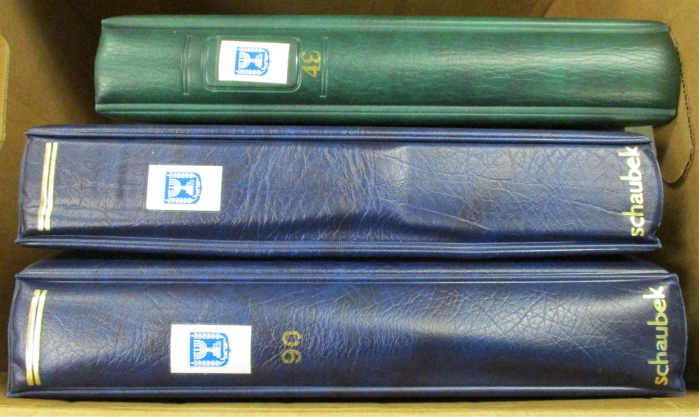 Israel Collection in 3 Schaubek Hingeless Albums to 2003 (Est $500-600)