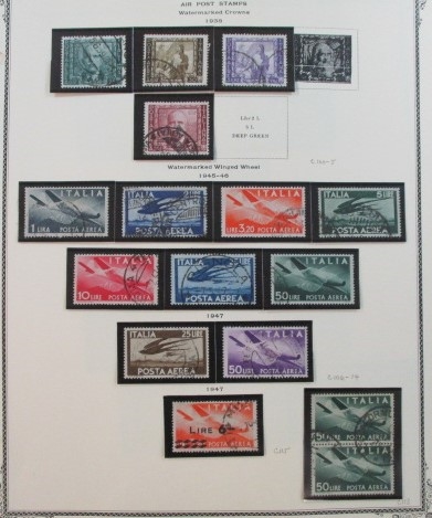 Italy and Areas Collection on Scott Pages, 1940-1960 (Est $900-1200)