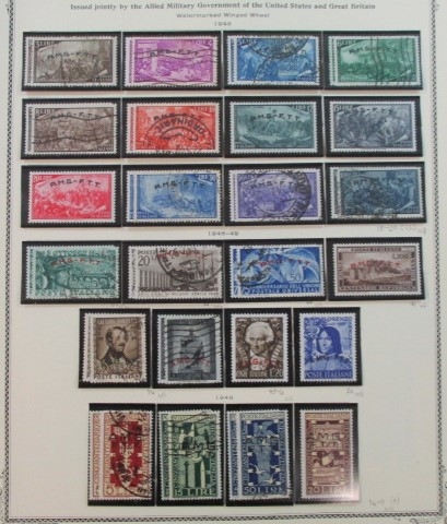 Italy and Areas Collection on Scott Pages, 1940-1960 (Est $900-1200)