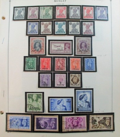 Foreign Collection on Scott Pages, Miscellaneous Countries, 1940-1960 (Est $650-800)