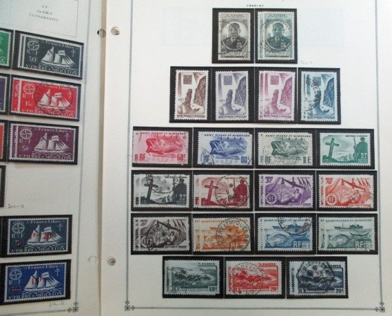 Foreign Collection on Scott Pages, Miscellaneous Countries, 1940-1960 (Est $650-800)