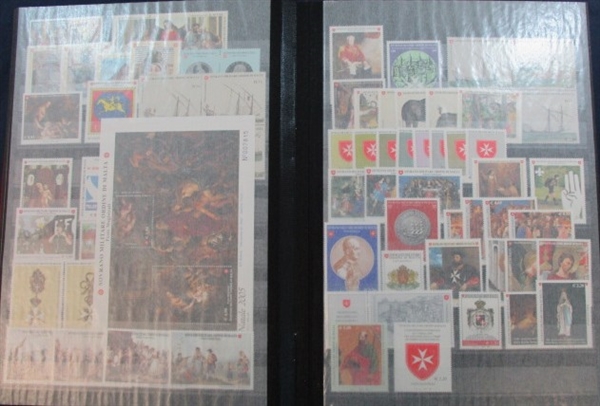 Sovereign Military Order of Malta MNH Sets and Souvenir Sheets (Est $350-400)