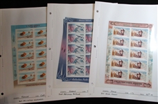 France Modern Airmail Sheetlets of 10, 7 Different (SCV $800)