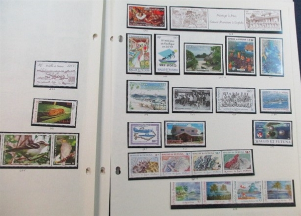 Wallis and Futuna Islands Mostly Mint Collection on Minkus Pages to 2014 (Est $600-800)