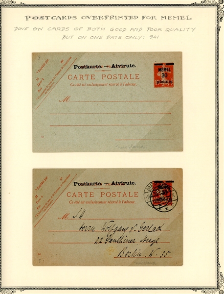 France 10 Centime Red Sower Postal Stationery Specialized Collection (Est $100-150)