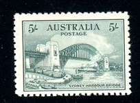 Australia Scott 132 MH F-VF, 5sh Sidney Bridge (SCV $460)