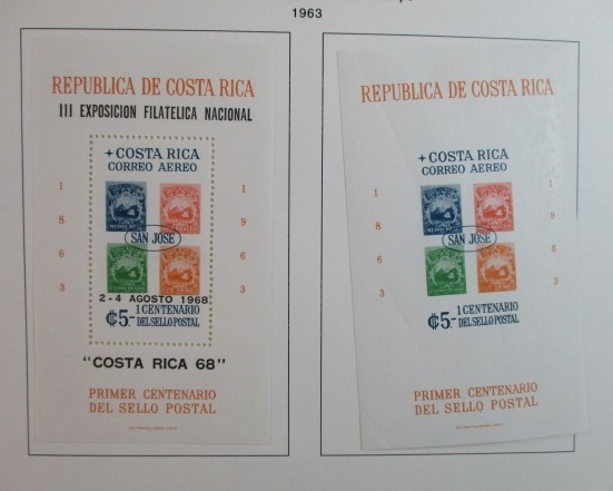 Costa Rica Collection on Album Pages to 1993 (Est $150-200)