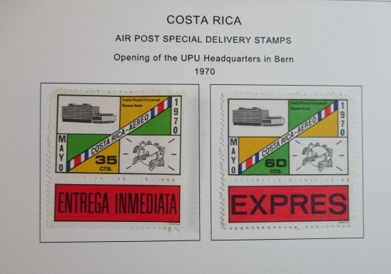 Costa Rica Collection on Album Pages to 1993 (Est $150-200)