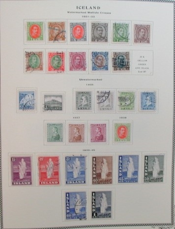 Iceland Collection to 1990's on Scott Specialty Pages (Est $200-250)