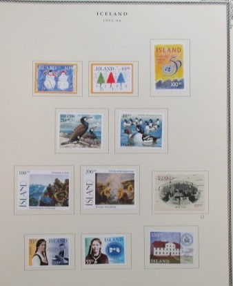 Iceland Collection to 1990's on Scott Specialty Pages (Est $200-250)