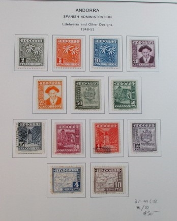 Spanish Andorra Collection on Album Pages to 1996 (Est $90-120)