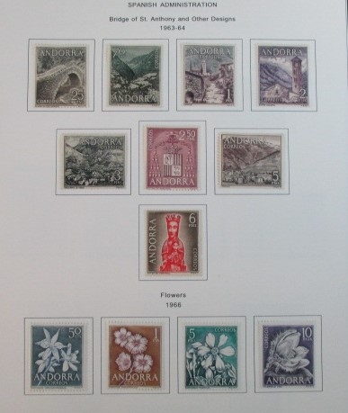 Spanish Andorra Collection on Album Pages to 1996 (Est $90-120)