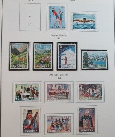 Spanish Andorra Collection on Album Pages to 1996 (Est $90-120)