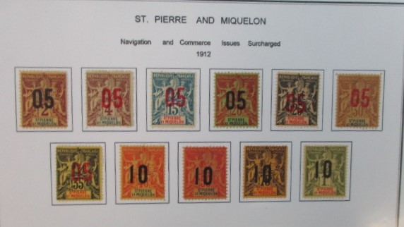 French Colonies and Offices Forgeries, Navigation and Commerce Issue (Est $350-450)