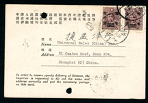 China Pre-Printed Postcard - Import Licensing (Est $60-80)