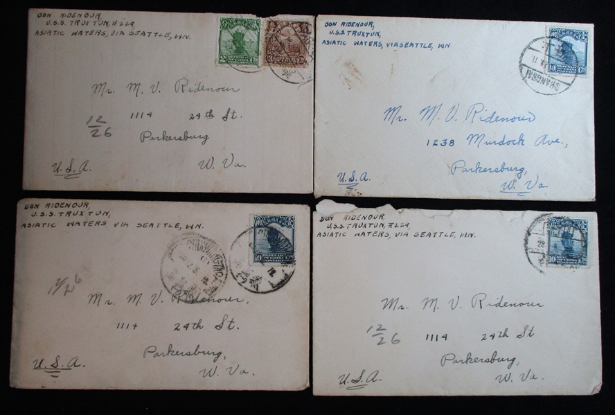 China Group of 6 Covers From a US Sailor, 1920's Period (Est $80-100)