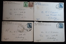 China Group of 6 Covers From a US Sailor, 1920s Period (Est $80-100)