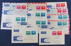 Germany Lufthansa Airmail First Flight Covers (Est $100-150)