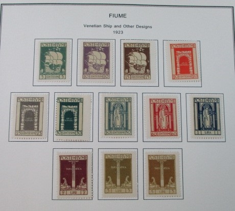 Fiume Collection, Highly Complete (Est $400-500)