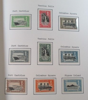 St Lucia Mint Collection, Homemade Pages/Stockpages, to 1980's (Est $400-450)