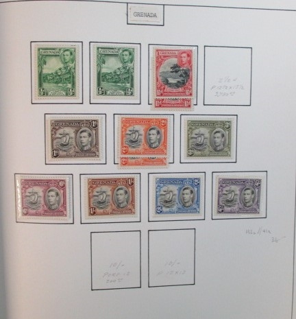 Grenada Mint Collection, Homemade Pages/Stockpages, to 1980's (Est $175-200)