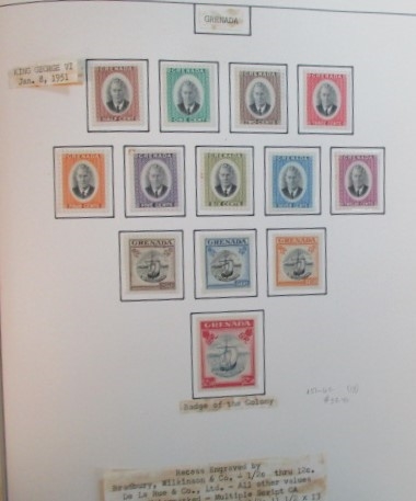 Grenada Mint Collection, Homemade Pages/Stockpages, to 1980's (Est $175-200)