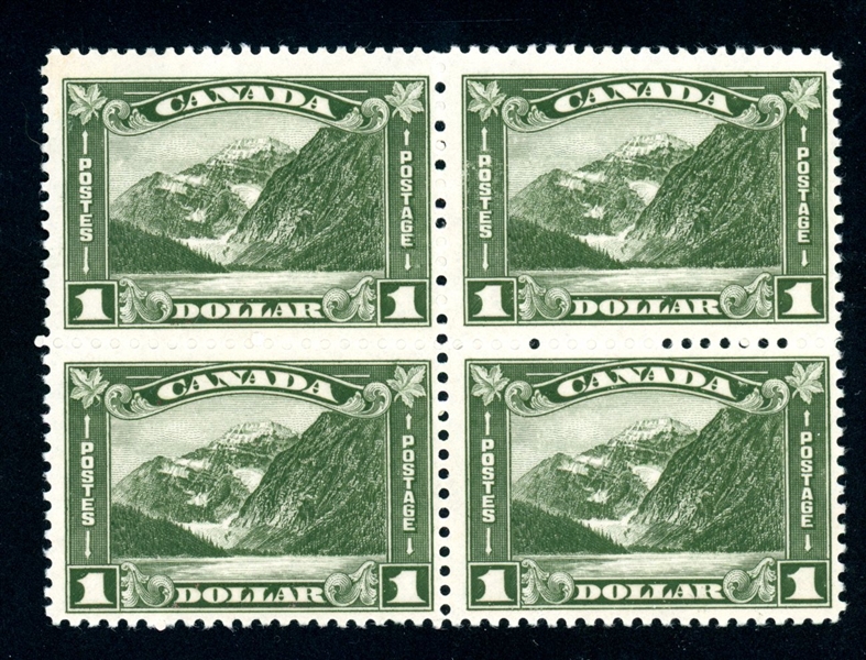 Canada Scott 177 MNH Block/4, $1 Mt Cavell (SCV $1500) 