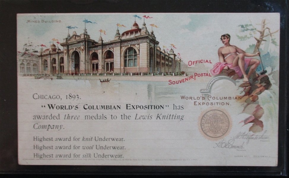 USA Columbian Worlds Fair Related Covers/Card, 6 Different (Est $100-150)