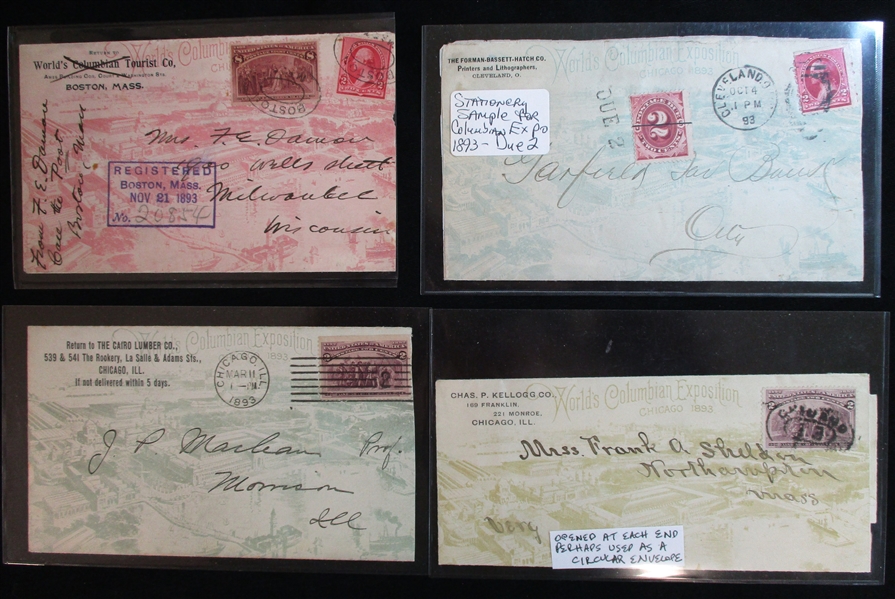 Columbian Expo Burdick All-Over Illustrated Covers, 7 Different (Est $250-300)