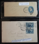 Columbian Worlds Fair Cancels on Covers, Card (Est $200-250)