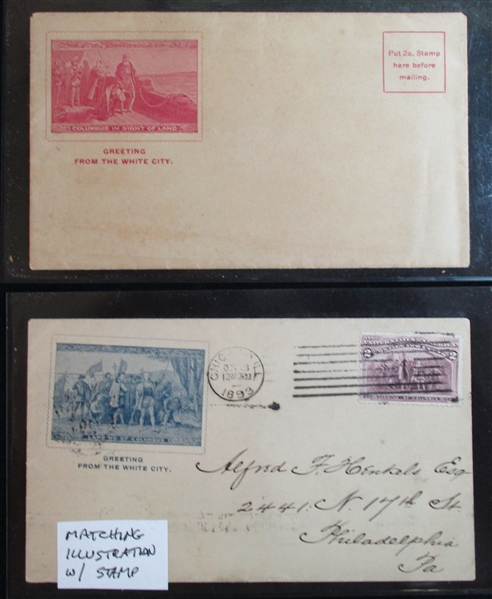 USA Columbian Worlds Fair Related Covers (Est $200-250)