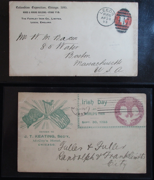 USA Columbian Worlds Fair Related Covers (Est $200-250)