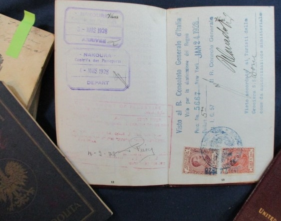 Eclectic Lot of Old Passports, Union Book, Most 19th Century (Est $40-60)