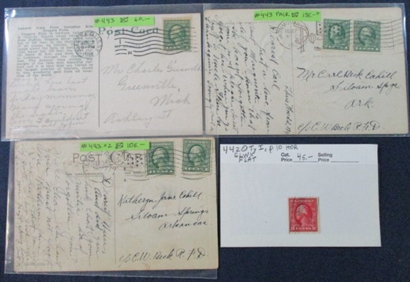 Group of Washing/Franklin Stamps and Covers (SCV $1469)