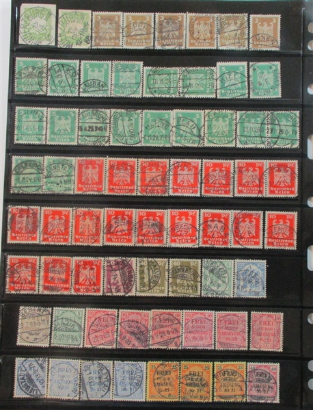 Germany and Related Stockbook of Cancels, 19th Century to WW2 (Est $80-100)