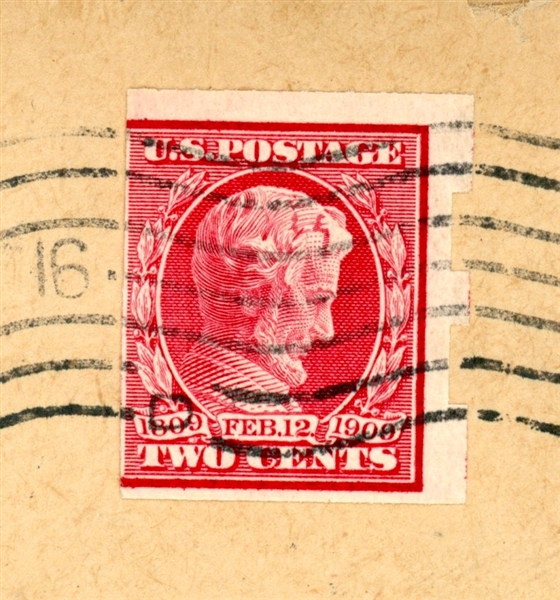 USA Scott 368 Schermack Type III on Cover, 1909 (SCV $210)