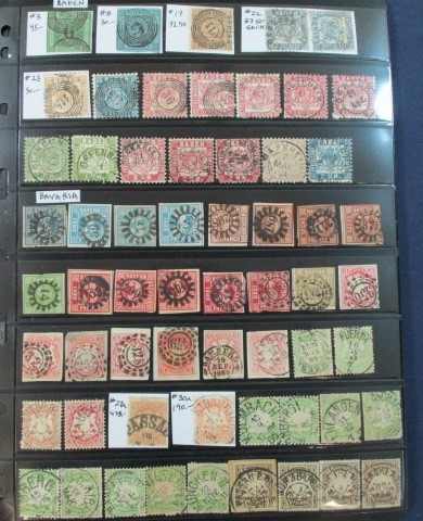 German States with Collectible Cancels (Est $100-150)