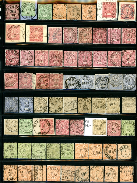 Germany North German Confederation and 1872 Issues with Collectible Cancels (Est $150-200)