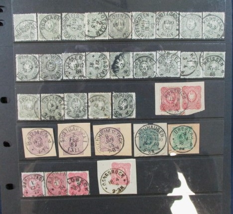 Germany 1875-1900 Issues with Collectible Cancels (Est $150-200)