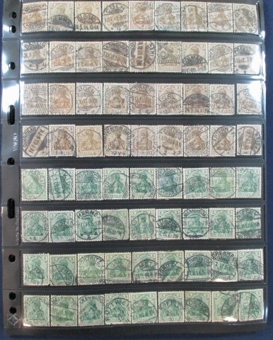 Germany Germania Deutches Reich Issues, 1902-1921 with Collectible Cancels (Est $150-200)