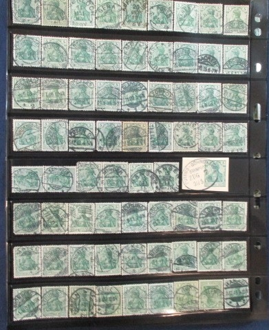 Germany Germania Deutches Reich Issues, 1902-1921 with Collectible Cancels (Est $150-200)