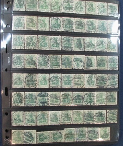 Germany Germania Deutches Reich Issues, 1902-1921 with Collectible Cancels (Est $150-200)