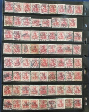 Germany Germania Deutches Reich Issues, 1902-1921 with Collectible Cancels (Est $150-200)