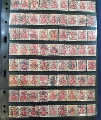 Germany Germania Deutches Reich Issues, 1902-1921 with Collectible Cancels (Est $150-200)