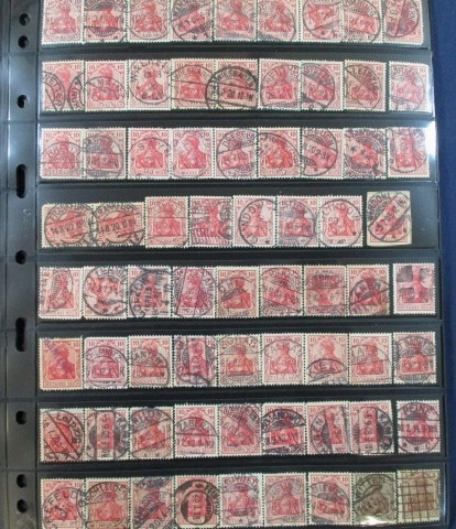 Germany Germania Deutches Reich Issues, 1902-1921 with Collectible Cancels (Est $150-200)