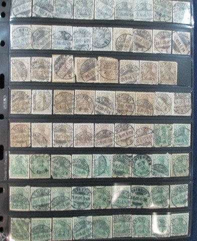 Germany Germania Reichpost Issues, 1905-1920 with Collectible Cancels (Est $150-200)