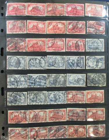 Germany Germania Reichpost Issues, 1905-1920 with Collectible Cancels (Est $150-200)